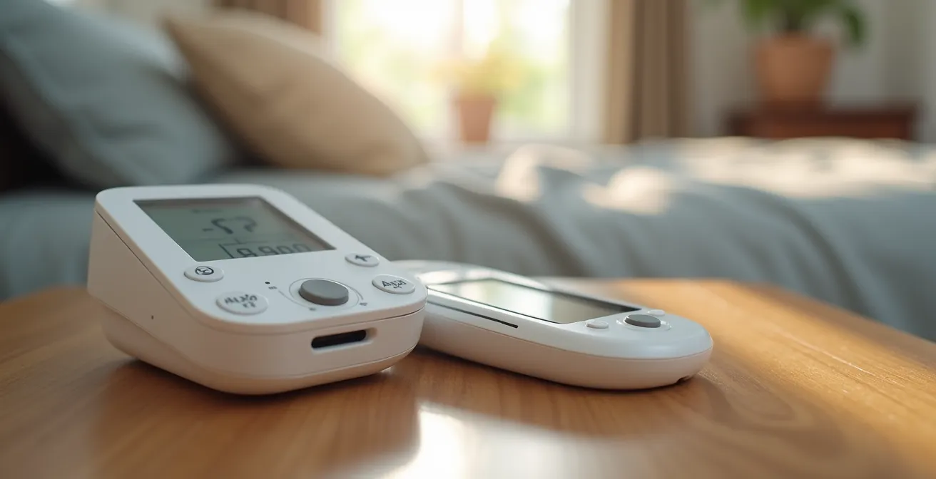 Dispositifs de mesure connectés pour senior avec boîtier central de transmission automatique